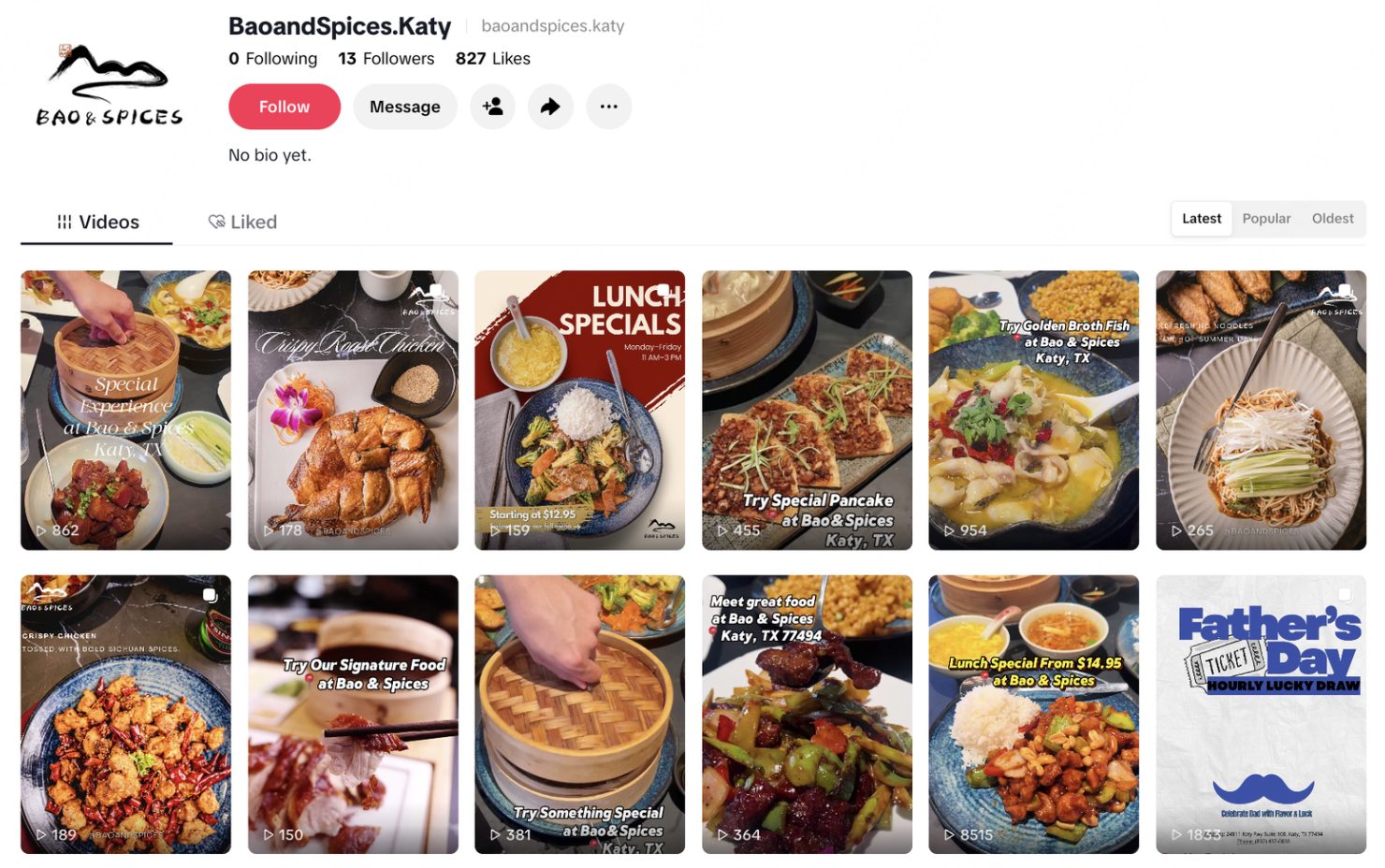 Bao & Spices dish content